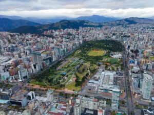 La ciudad de Quito fotografiada desde arriba