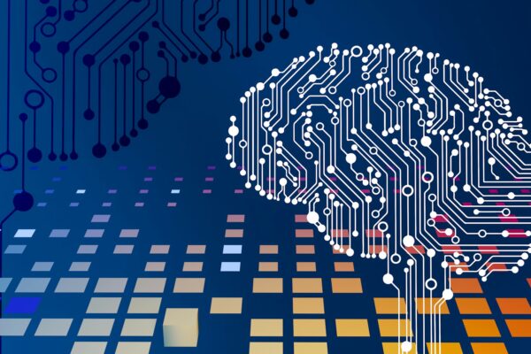 Una imagen de una placa de circuito de computadora que parece un cerebro para representar las herramientas que deben utilizar las PYMES ecuatorianas